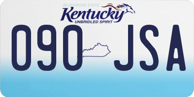 KY license plate 090JSA