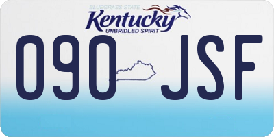 KY license plate 090JSF