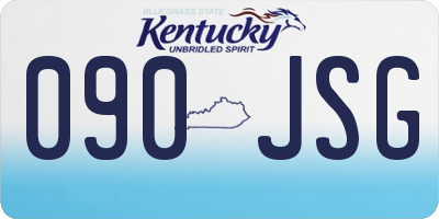 KY license plate 090JSG