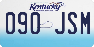 KY license plate 090JSM
