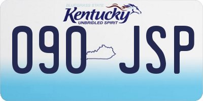 KY license plate 090JSP