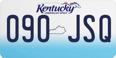 KY license plate 090JSQ