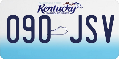 KY license plate 090JSV