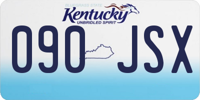 KY license plate 090JSX