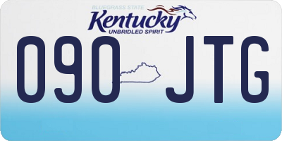 KY license plate 090JTG