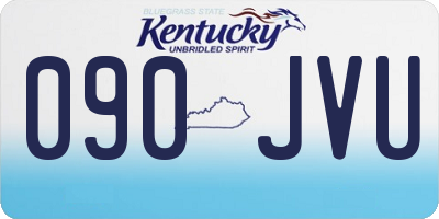 KY license plate 090JVU