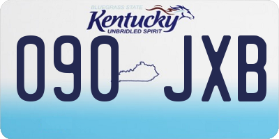 KY license plate 090JXB