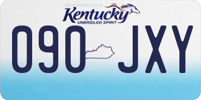 KY license plate 090JXY
