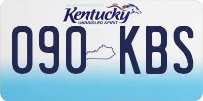 KY license plate 090KBS