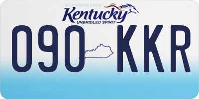 KY license plate 090KKR
