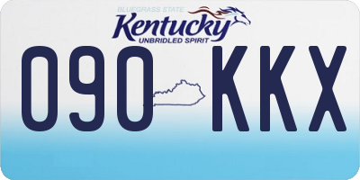 KY license plate 090KKX
