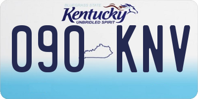 KY license plate 090KNV