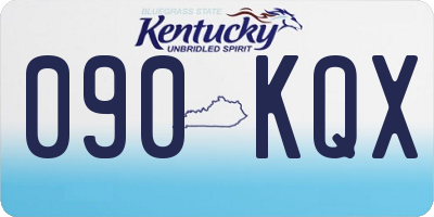 KY license plate 090KQX