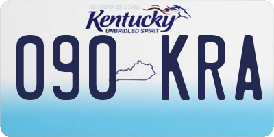 KY license plate 090KRA