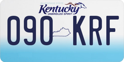 KY license plate 090KRF
