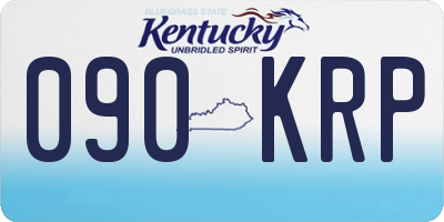 KY license plate 090KRP