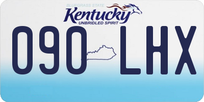 KY license plate 090LHX