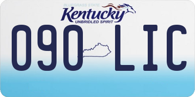 KY license plate 090LIC