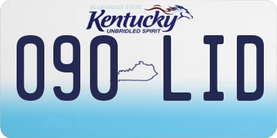 KY license plate 090LID