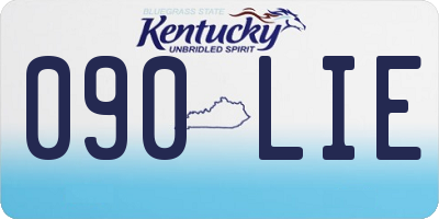 KY license plate 090LIE