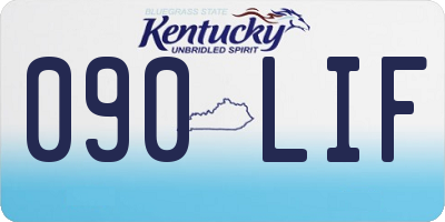 KY license plate 090LIF