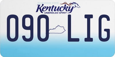 KY license plate 090LIG