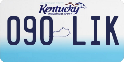 KY license plate 090LIK