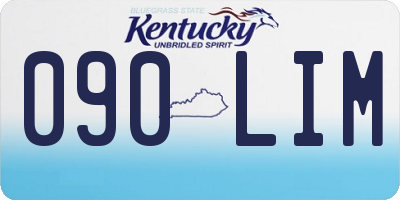 KY license plate 090LIM