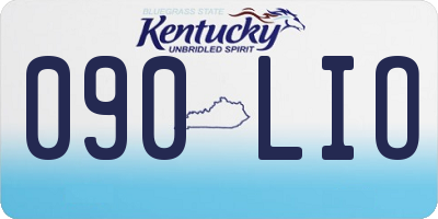 KY license plate 090LIO