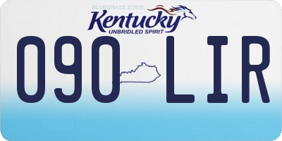 KY license plate 090LIR