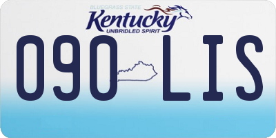 KY license plate 090LIS