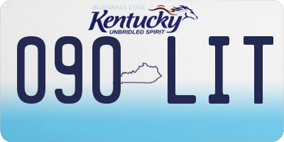 KY license plate 090LIT