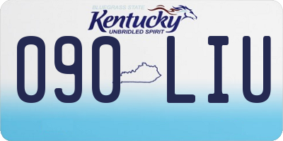 KY license plate 090LIU