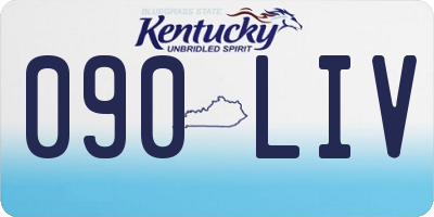 KY license plate 090LIV