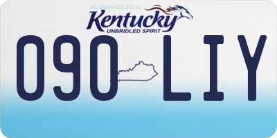 KY license plate 090LIY