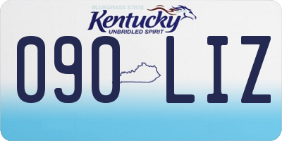 KY license plate 090LIZ