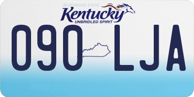 KY license plate 090LJA