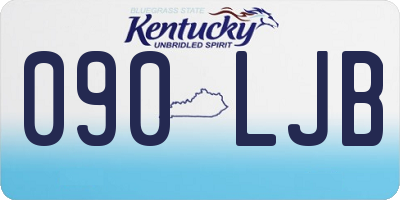 KY license plate 090LJB