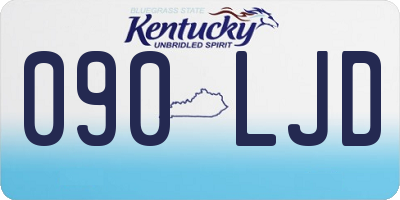 KY license plate 090LJD