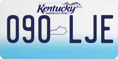 KY license plate 090LJE