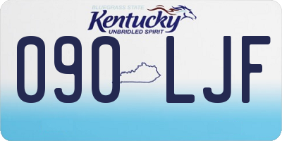 KY license plate 090LJF