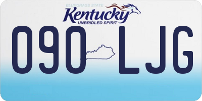 KY license plate 090LJG