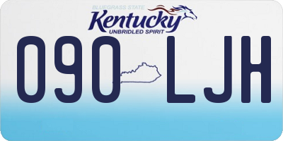 KY license plate 090LJH