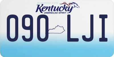 KY license plate 090LJI