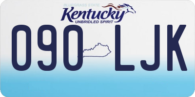 KY license plate 090LJK