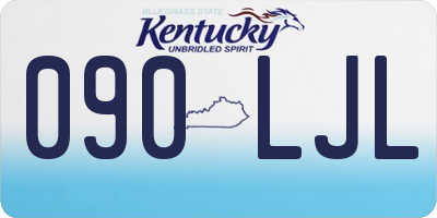 KY license plate 090LJL