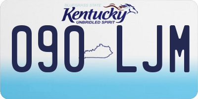 KY license plate 090LJM