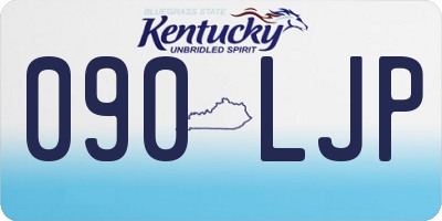 KY license plate 090LJP