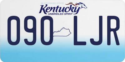 KY license plate 090LJR