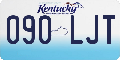 KY license plate 090LJT